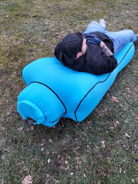 Materac l 140cm na plażę leżak bez pompowania - obrazek 4