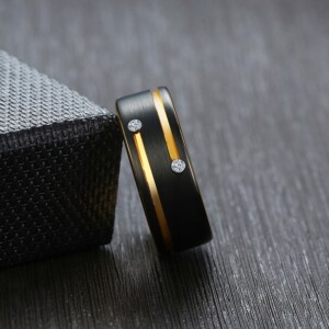 Obrączka pierścień z wolframu wolfring eu19 us09 - miniatura 9