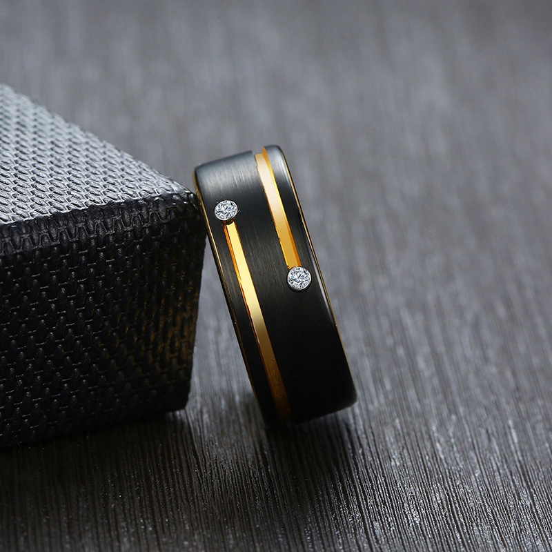 Obrączka pierścień z wolframu wolfring eu19 us09 - obrazek 9