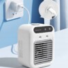 Mini klimatyzer wentylator nawilżacz 500ml powietrza 3w1 chłodzenie cichy - miniatura 9