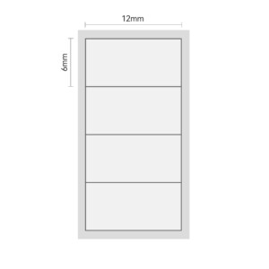 Niimbot etykiety naklejki przezroczyste 12x24mm 230szt do d110/d11/d101 - miniatura 2