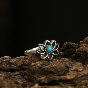 Srebrny zestaw pierścionków retro punk boho 08 - miniatura 4