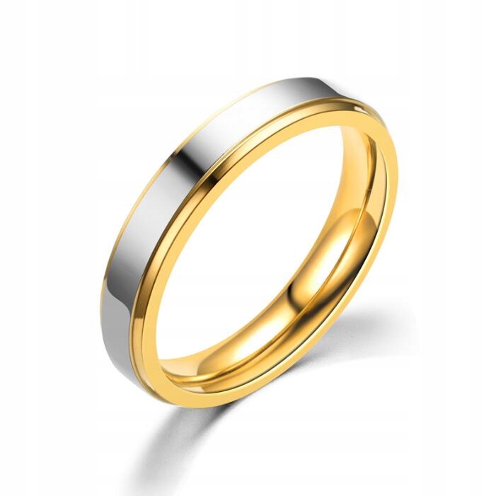 Obrączki ślubne pierścionek stalowy 4mm 316l r.19