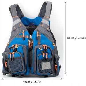 Kamizelka wędkarska plecak 2w1 moro uniwersalna - miniatura 8