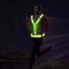 Kamizelka odblaskowa szelki do biegania rower podwójny 2x led usb kieszeń - miniatura 15