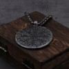 Naszyjnik kompas wikingów vegvísir nordycki 460 - miniatura 3