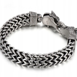 Bransoleta wikingów wilki nordycka amulet 316l 215 - miniatura 2