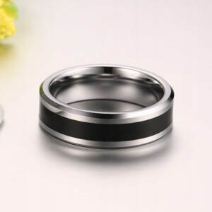 Obrączka pierścionek z wolframu wolfring eu19 us09 - miniatura 3