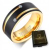 Obrączka pierścień z wolframu wolfring eu19 us09 - miniatura 1
