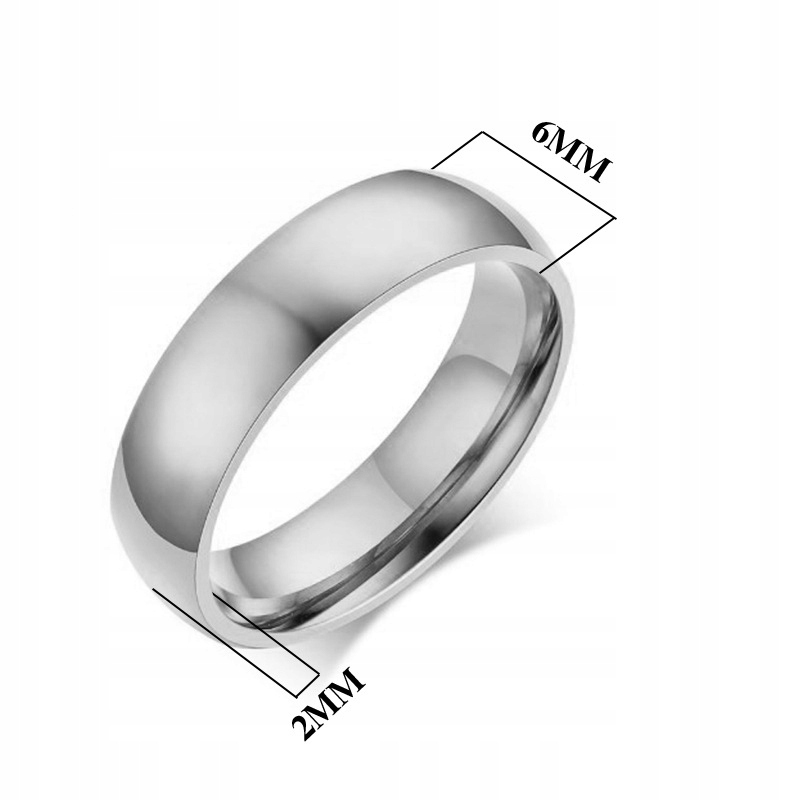 Obrączka pierścień sygnet srebrny klasyk stal 163 - zdjęcie 5