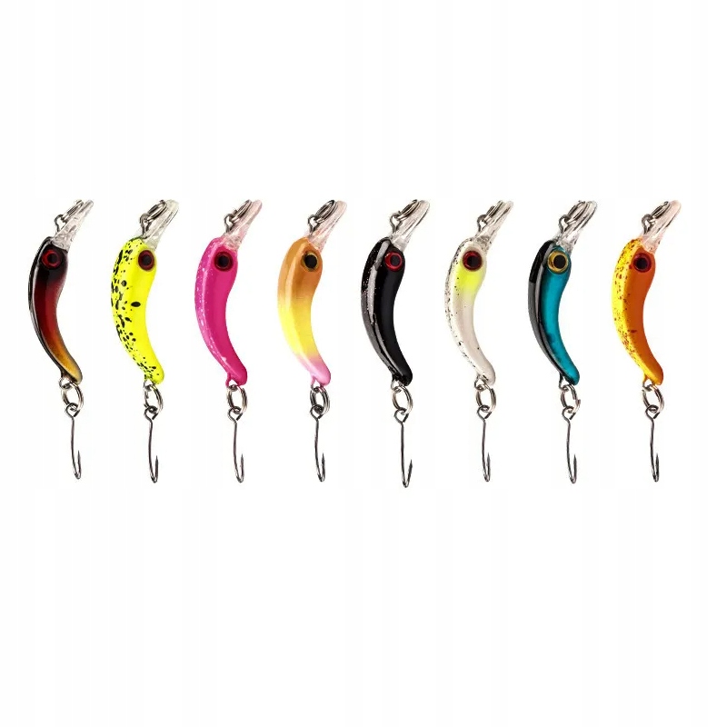 Zestaw 8x wobler przynęta minnow wędkarska szczupak sandacz okoń 1.5g 4cm - zdjęcie 13
