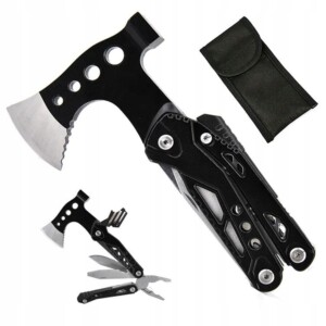 Multitool scyzoryk narzędzie wielofunkcyjne toporek nóż piła młotek 17 w 1 - miniatura 6