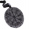Naszyjnik kompas wikingów vegvísir nordycki 460 - miniatura 1
