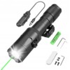 Celownik laser zielony i latarka 2w1 picatinny mlok ar15 asg 1000lm 16850 - miniatura 1