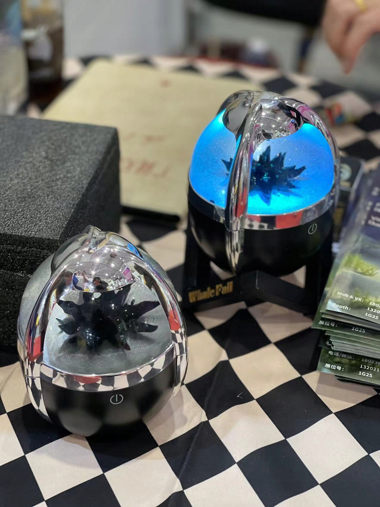 Głośnik bluetooth ferrofluid efekt wizualny magnetyczny bt5.0 +stojak - zdjęcie 12