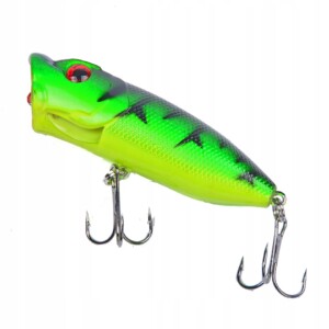 Popper flopper wobler okoń szczupak f141 zielony - miniatura 3