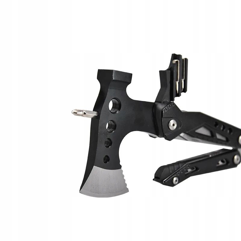 Multitool scyzoryk narzędzie wielofunkcyjne toporek nóż piła młotek 17 w 1 - zdjęcie 7