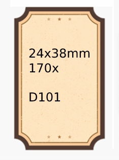 Niimbot etykiety naklejki do d101 24*38mm 170szt