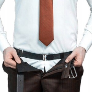 Szelki do utrzymania koszuli męskie uniwersalne na wesele imprezę ściągacz - miniatura 6