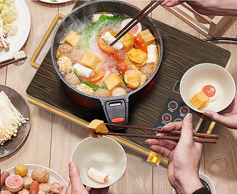 Elektryczna płyta indukcyjna 2200w panel led timer kuchenka turystyczna - obrazek 6