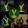 Kamizelka odblaskowa szelki do biegania rower podwójny 2x led usb kieszeń - miniatura 14