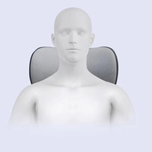 Fotel gamingowy ergonimiczny biurowy obrotowy z podnóżkiem szary do biura - miniatura 9