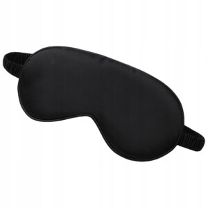 Opaska na oczy spania premium satynowa nocna black - miniatura 2