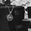 Naszyjnik kompas symbol amulet gwiazda droga 140 - miniatura 7