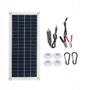 Panel solarny fotowoltaika usb 20w uniwersalny xl - miniatura 2