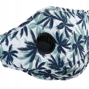 Komplet maska palmy + 3x filtr hepa pm2.5 węgiel - miniatura 2