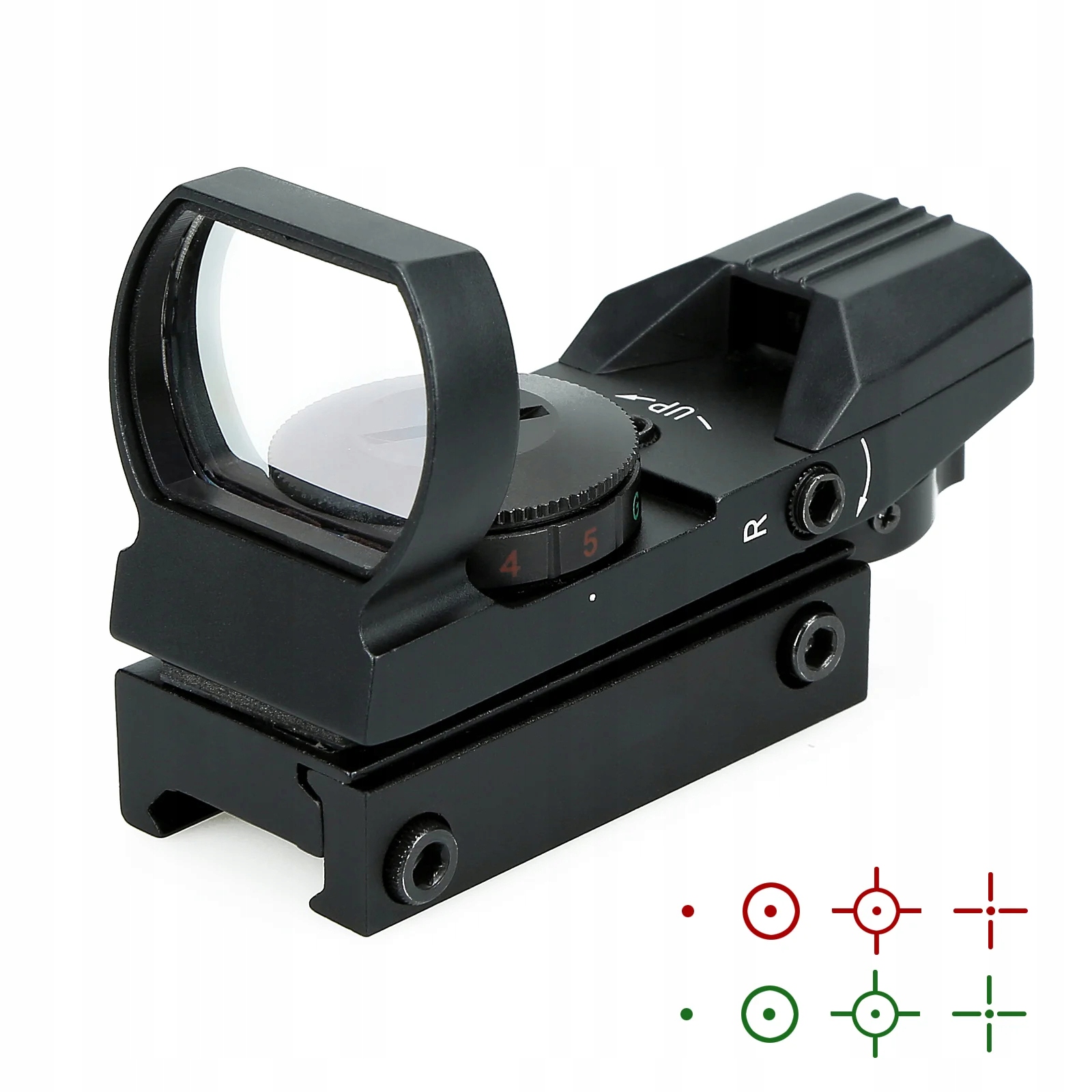 Kolimator picatinny 20mm celownik kropki asg myśliwski strzelecki 4 wzory - zdjęcie 1