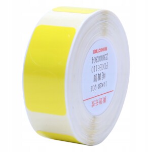 Niimbot etykiety naklejki okrągłe żółte 14x28mm podwójne 205x do serii d - miniatura 5