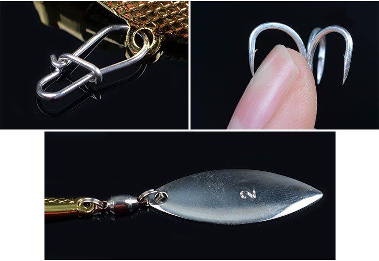 Wobler szczupak sandacz okoń metalowy 15g 6cm 8# - zdjęcie 5