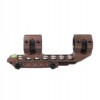 Montaż do lunety 25.4mm/30mm jednoczęściowy picatinny 20mm poziomica brown - miniatura 8