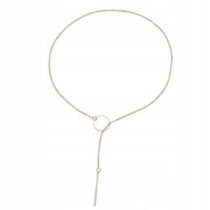 Naszyjnik choker celebrytka długi boho złoty 23 - miniatura 2