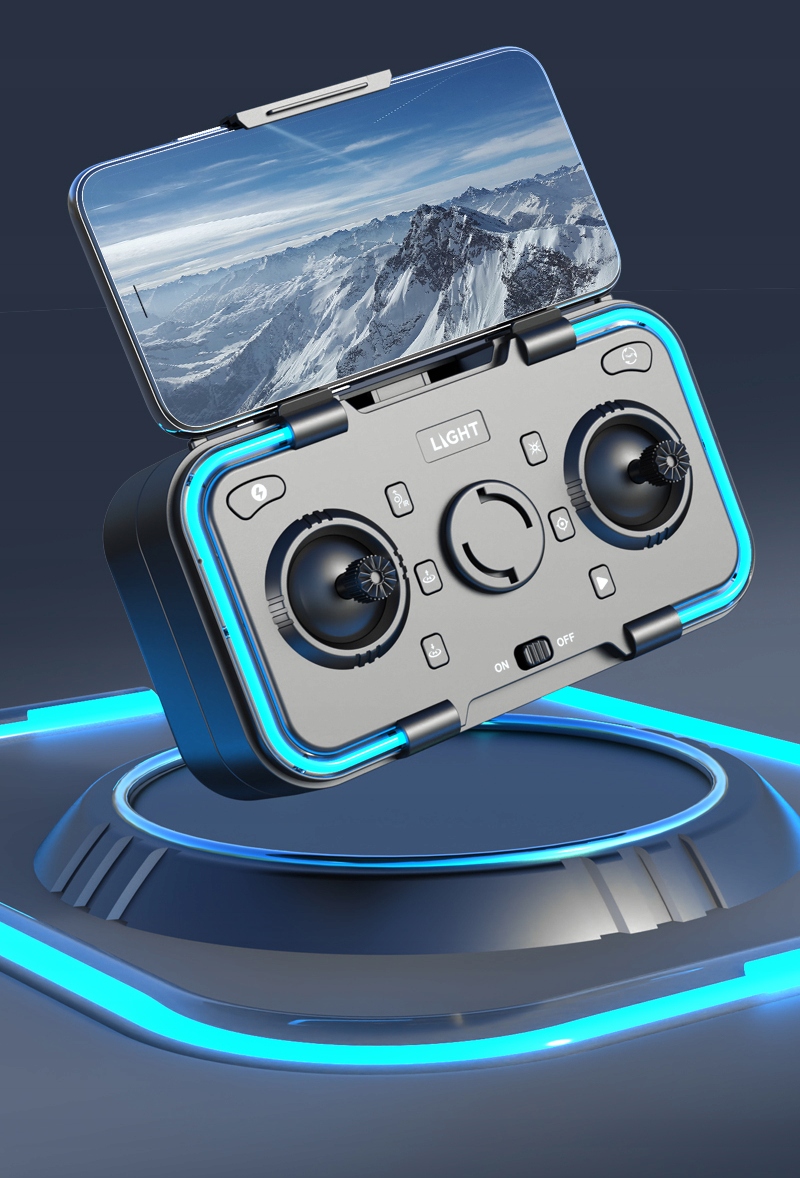 Dron z dwoma kamerami h8 pro gps 4k wifi 3 baterie 2km fpv etui na prezent - obrazek 5