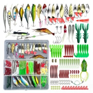 Zestaw woblerów akcesoriów na szczupaka sandacz okoń przynęty 122szt +pudło - miniatura 1