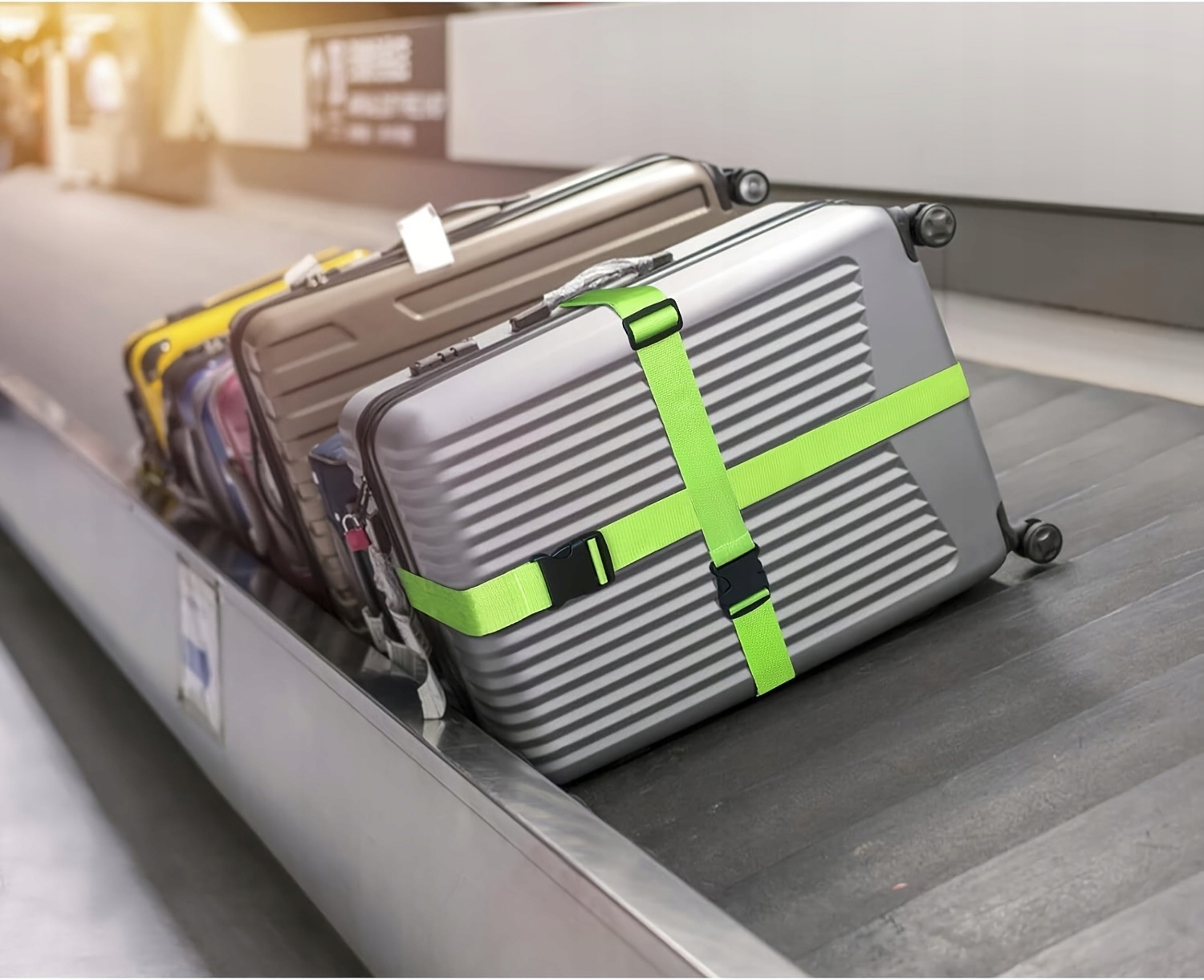 Pasy zabezpieczające na walizkę podróżne do bagażu rejestrowanego 2 sztuki - zdjęcie 7
