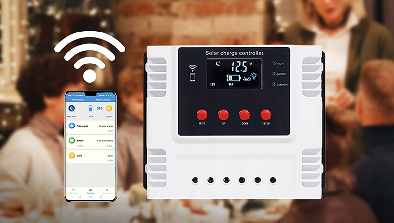 Sterownik panel wifi solarny regulator 12-48v 60a - obrazek 6