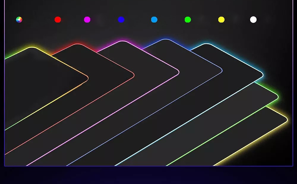 Podkładka gamingowa pod myszkę duża dla graczy prezent rgb led 90x40 04 - obrazek 8