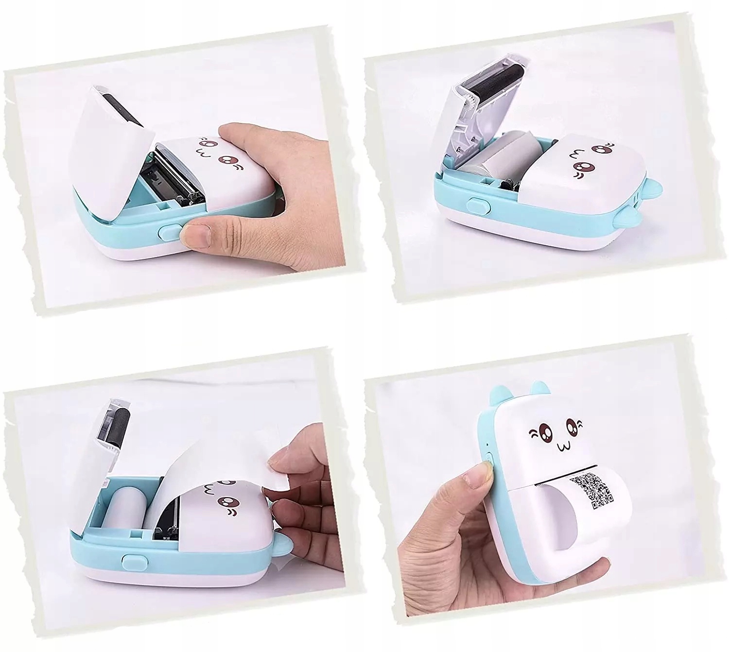 Mini drukarka termiczna dzieci kot zdjęcia notatki - obrazek 10