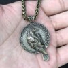 Naszyjnik wikingów kruk huginn i muninn nordic 136 - miniatura 3