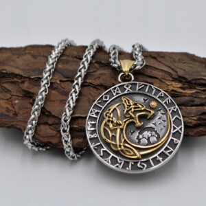 Naszyjnik wikingów aegishjalmur amulet wikinga 504 - miniatura 13