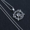 Naszyjnik srebrny wikingów topory runa nordic 406 - miniatura 11