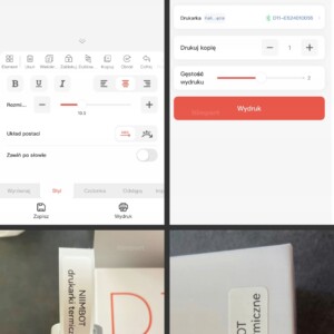 Niimbot b21 drukarka termiczna naklejki bluetooth beżowo-złota etykiety - miniatura 13