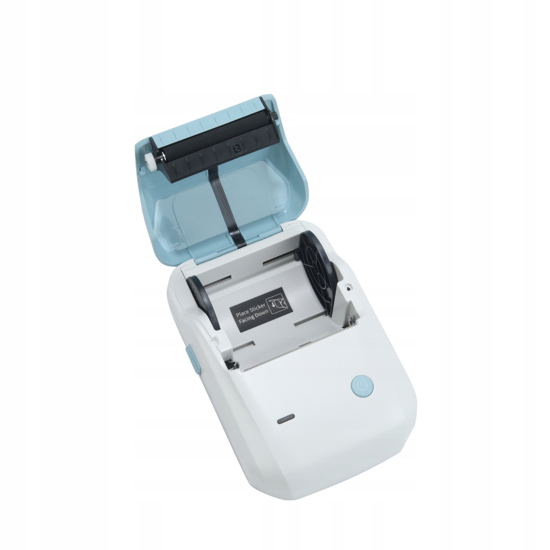 Niimbot b1 drukarka termiczna naklejki bluetooth biało niebieska nowa +rolk - obrazek 3
