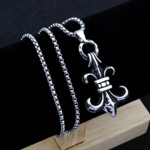 Naszyjnik srebrny stal łańcuszek 316l harcerz 334 - miniatura 4