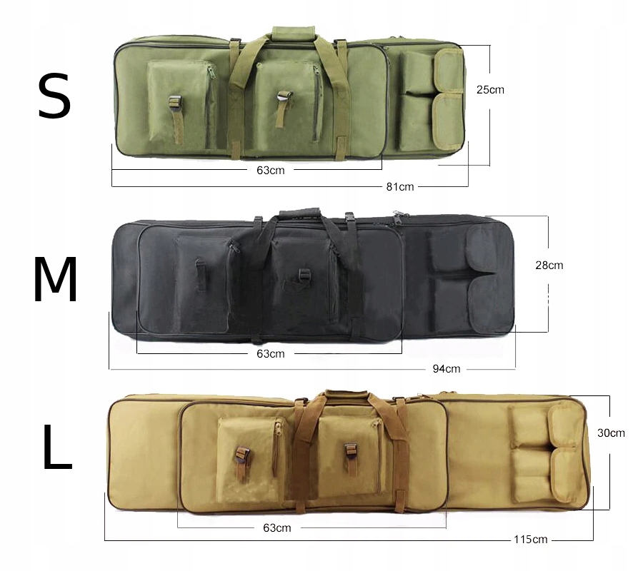 Pokrowiec futerał torba plecak broń karabin amunicję wiatrówkę olive 94cm - obrazek 7