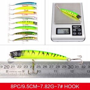 Zestaw woblerów na szczupaka sandacz okoń przynęty 43szt 4-8g 4.5-10cm - miniatura 3