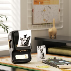 Niimbot drukarka termiczna naklejki bluetooth b21pro czarna 300dpi 2 kolory - miniatura 4